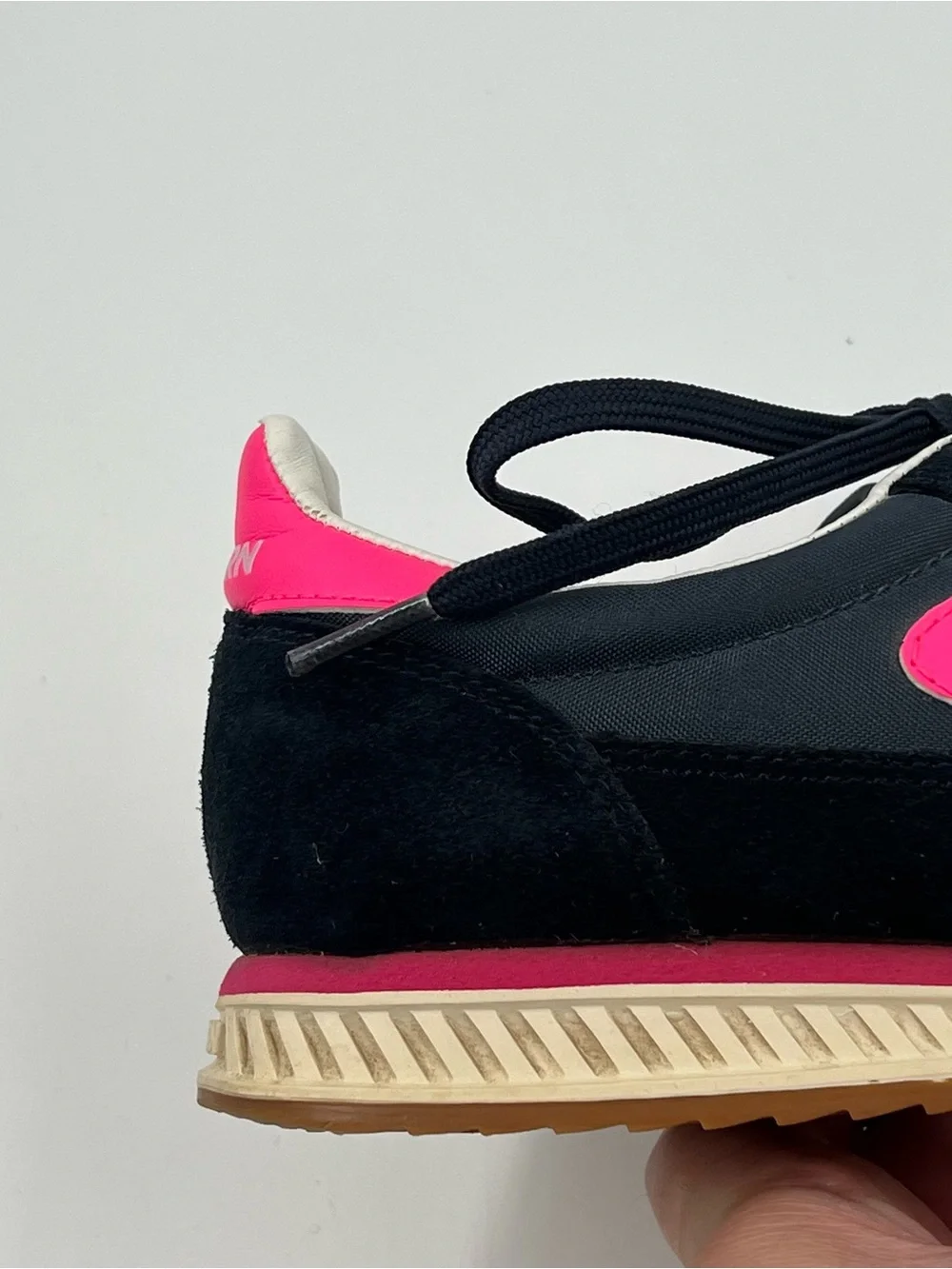 Tretorn Women’s Rawlins 2.0 Suede/Textile Sneakers Navy/Pink 6 Trainers